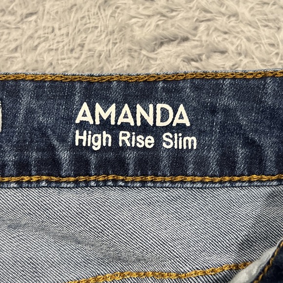 !It Jeans‎ Women's 6 28x30 Amanda High Rise Slim Distressed Raw Hem Stretch - Picture 11 of 16